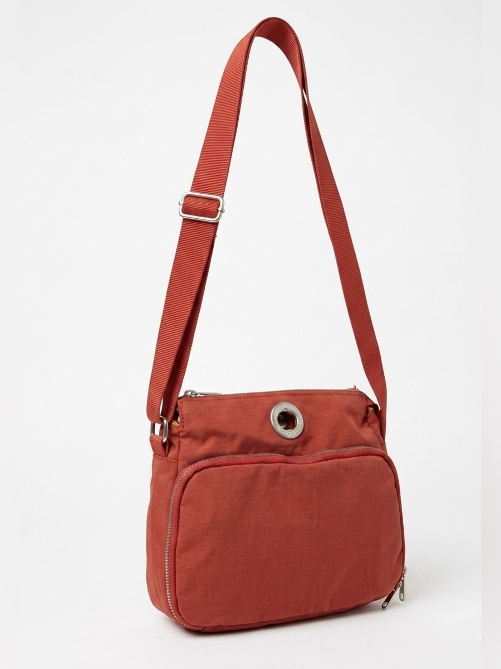 Baggallini Red Nylon Crossbody Bag Built In Wallet Travel Everyday GUC